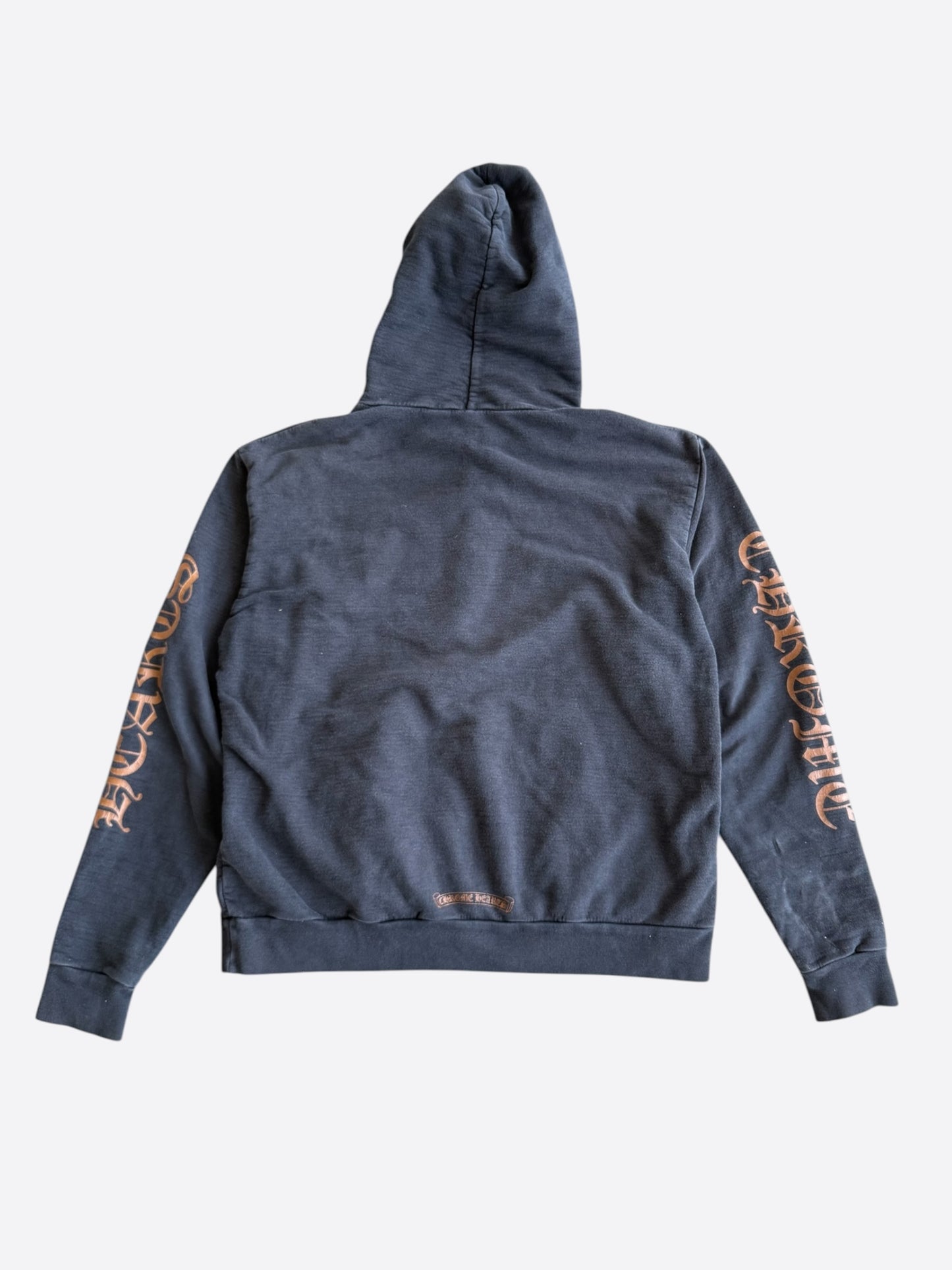 Chrome Hearts Black & Bronze Script Logo Hoodie