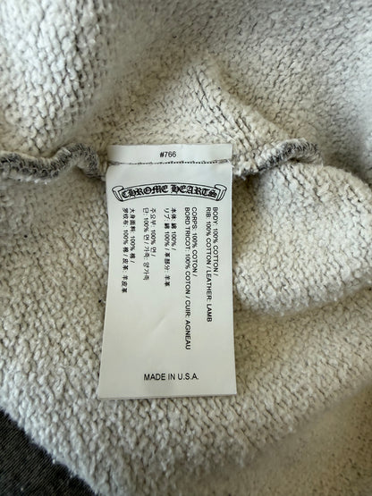 Chrome Hearts Grey & Black Triple Cross Patch Paper Jam Sweater