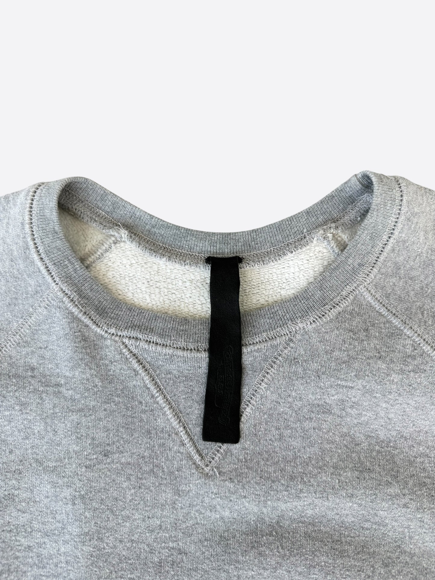 Chrome Hearts Grey & Black Triple Cross Patch Paper Jam Sweater