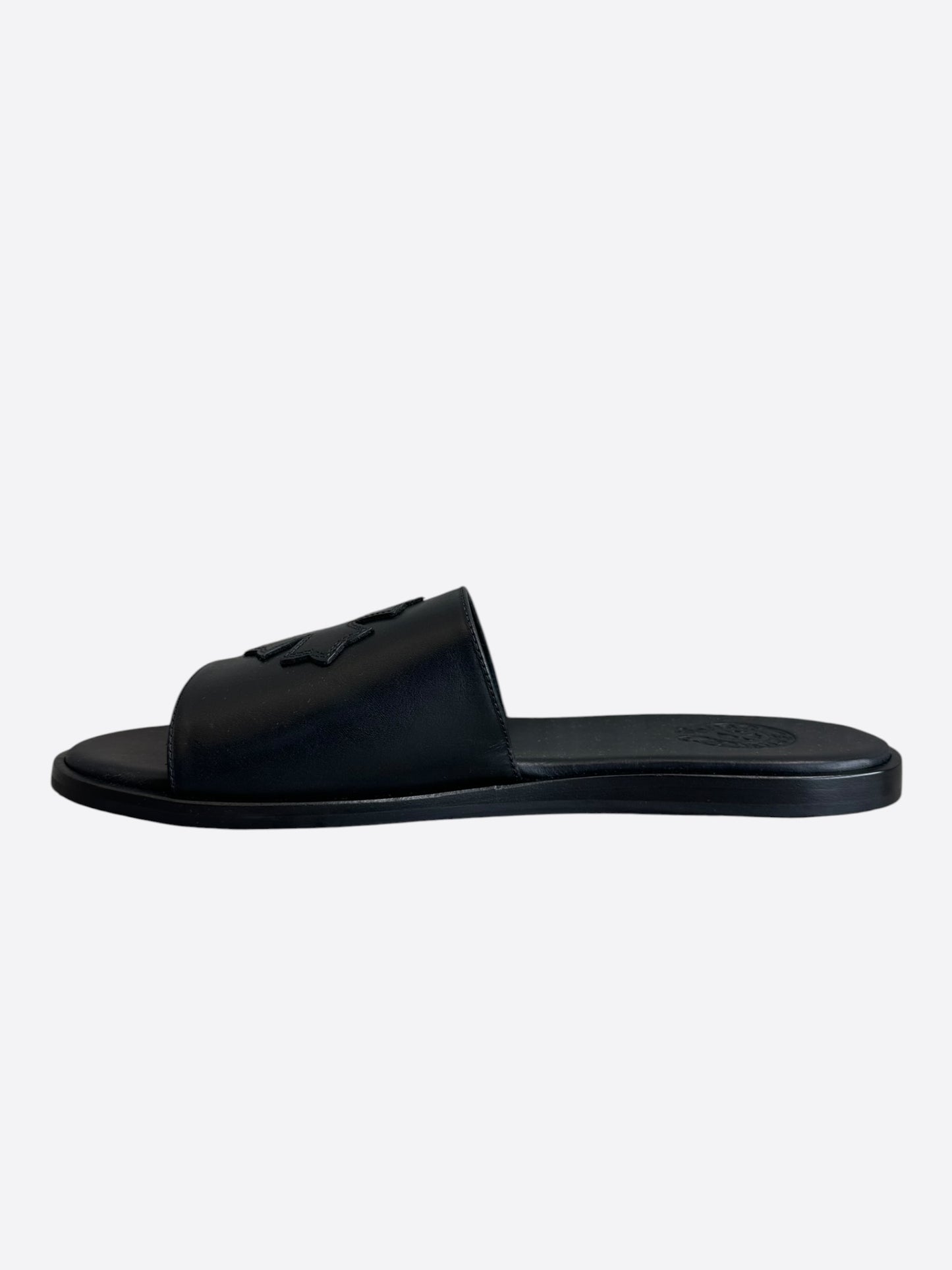 Chrome Hearts Black Cross Patch Slides