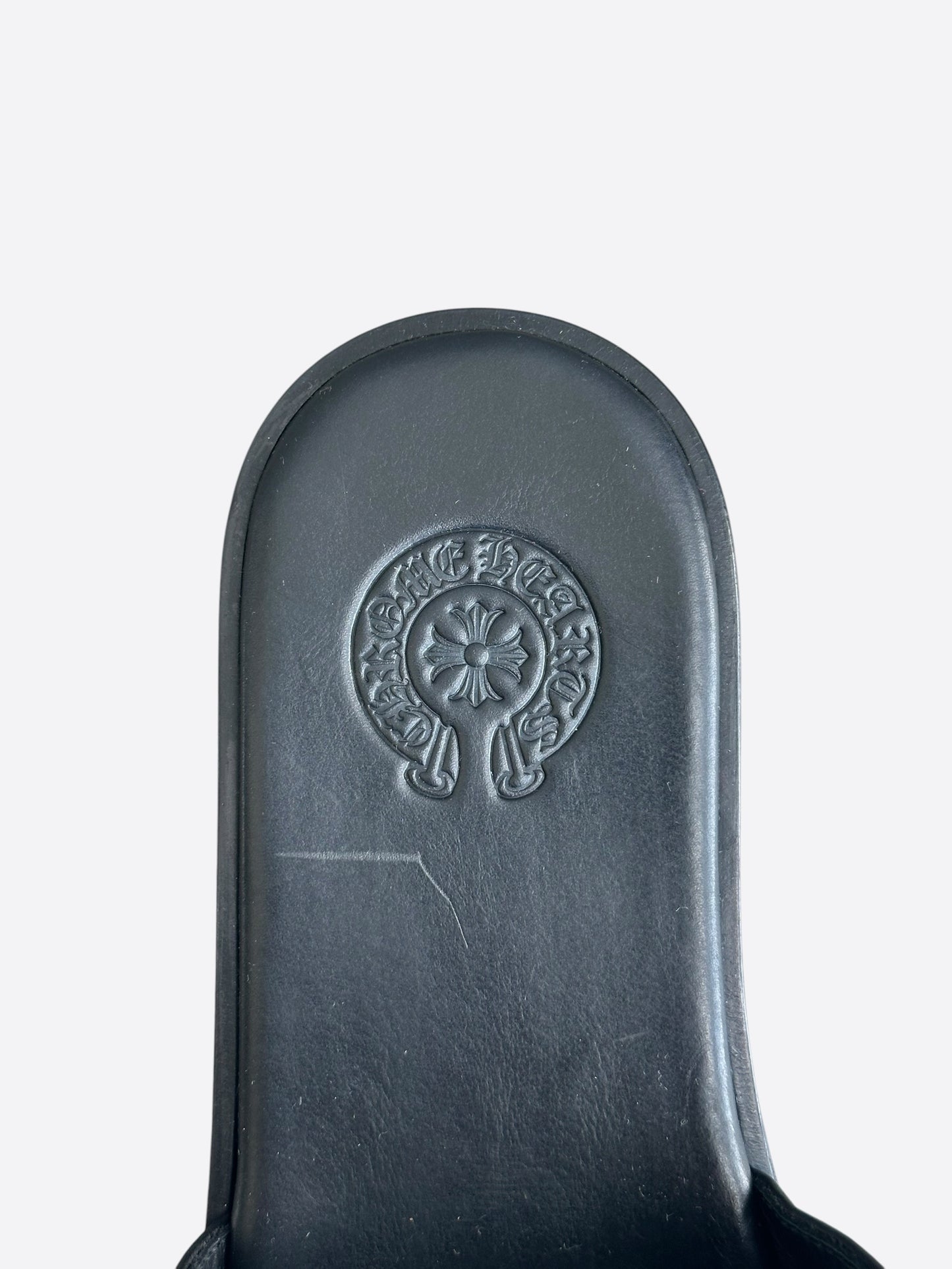 Chrome Hearts Black Cross Patch Slides