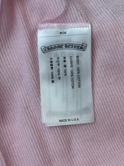 Chrome Hearts Pink & White Love You Tank Top