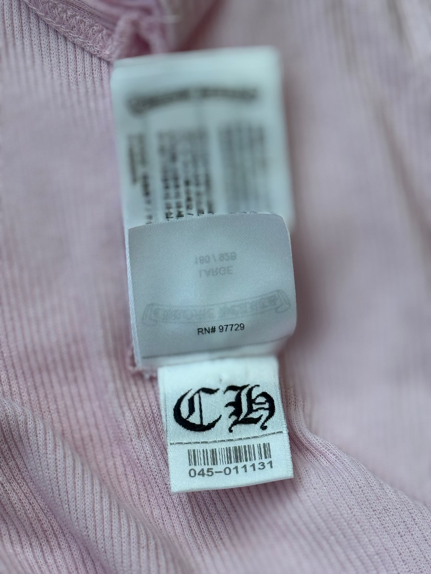 Chrome Hearts Pink & White Love You Tank Top