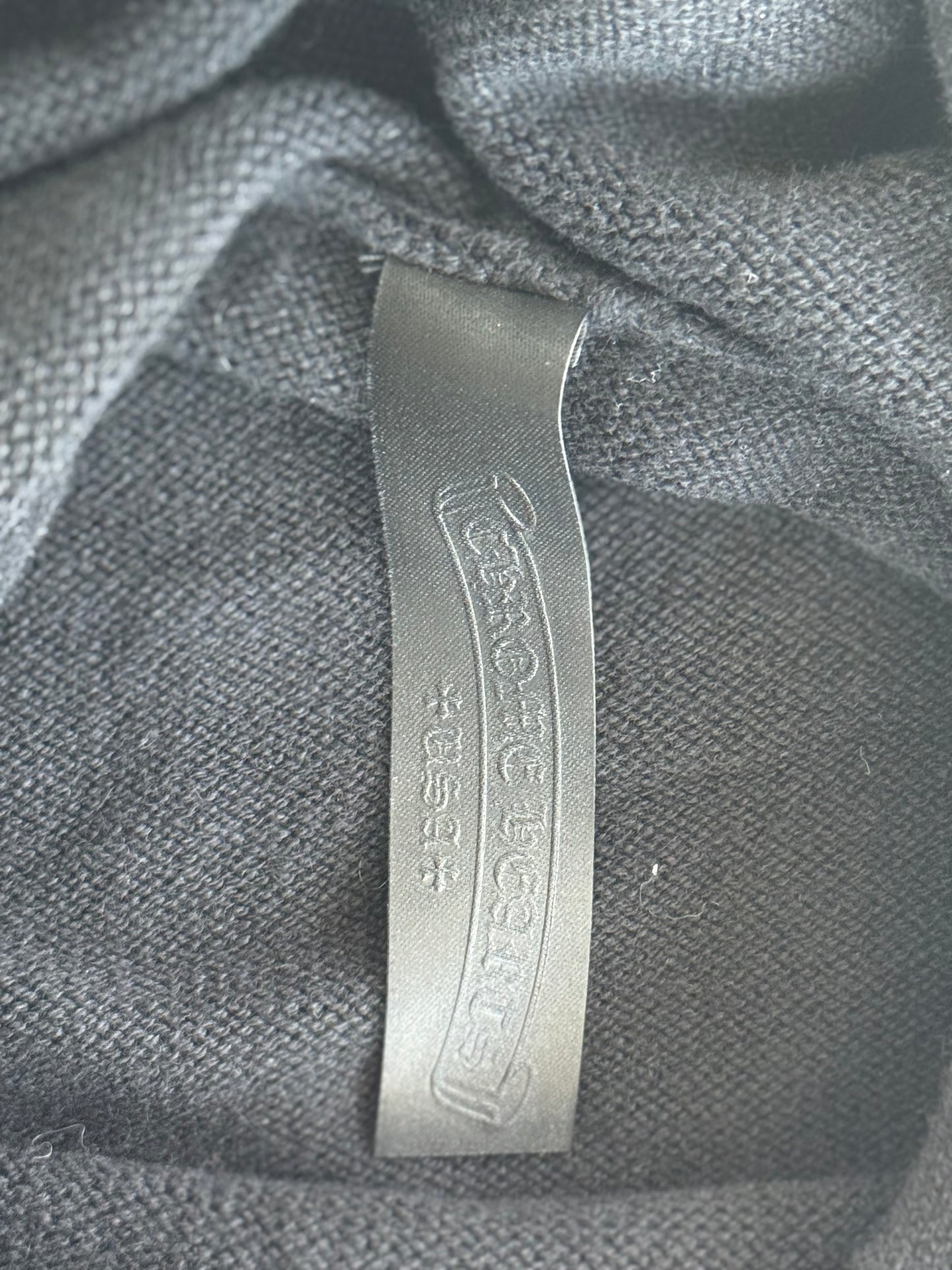 Chrome Hearts Black Cross Patch Cashmere Hoodie