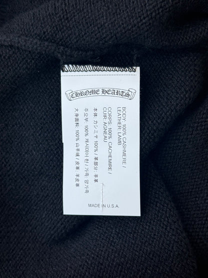 Chrome Hearts Black Cross Patch Cashmere Hoodie