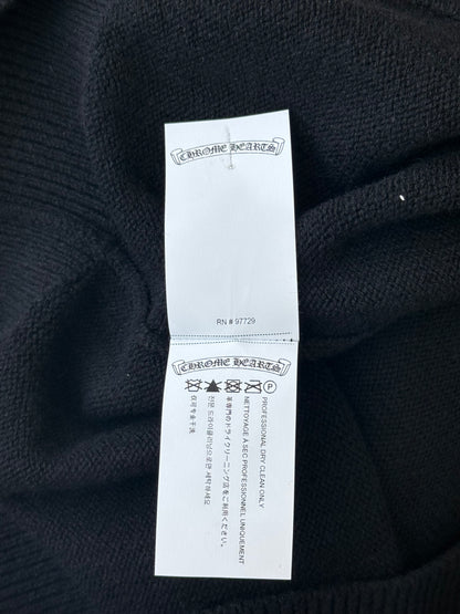 Chrome Hearts Black Cross Patch Cashmere Hoodie