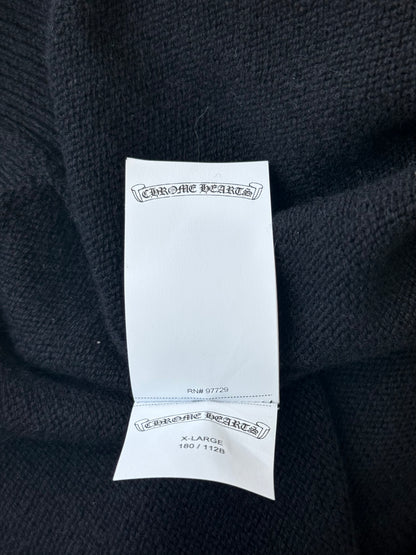 Chrome Hearts Black Cross Patch Cashmere Hoodie