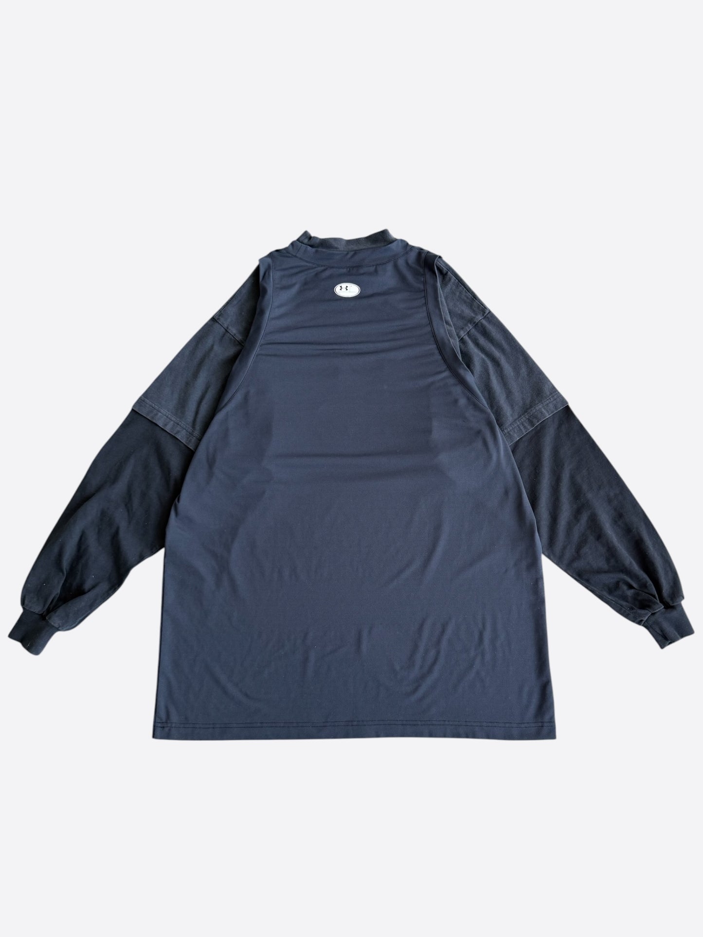 Balenciaga Under Armour Black Triple Layered Longsleeve T-Shirt