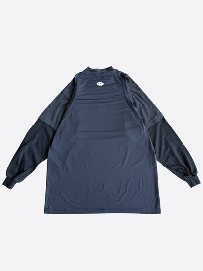 Balenciaga Under Armour Black Triple Layered Longsleeve T-Shirt