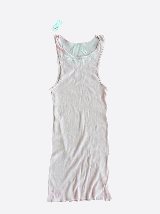 Chrome Hearts Pink & White Love You Tank Top