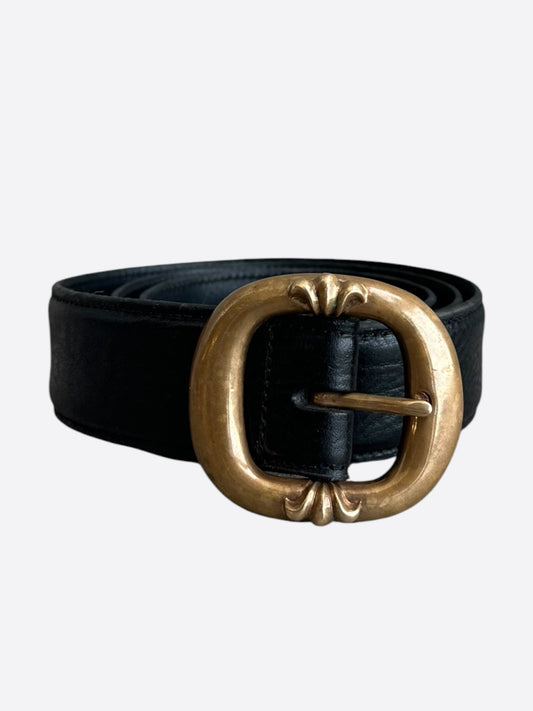 Chrome Hearts Black & Brass Gunslinger Belt
