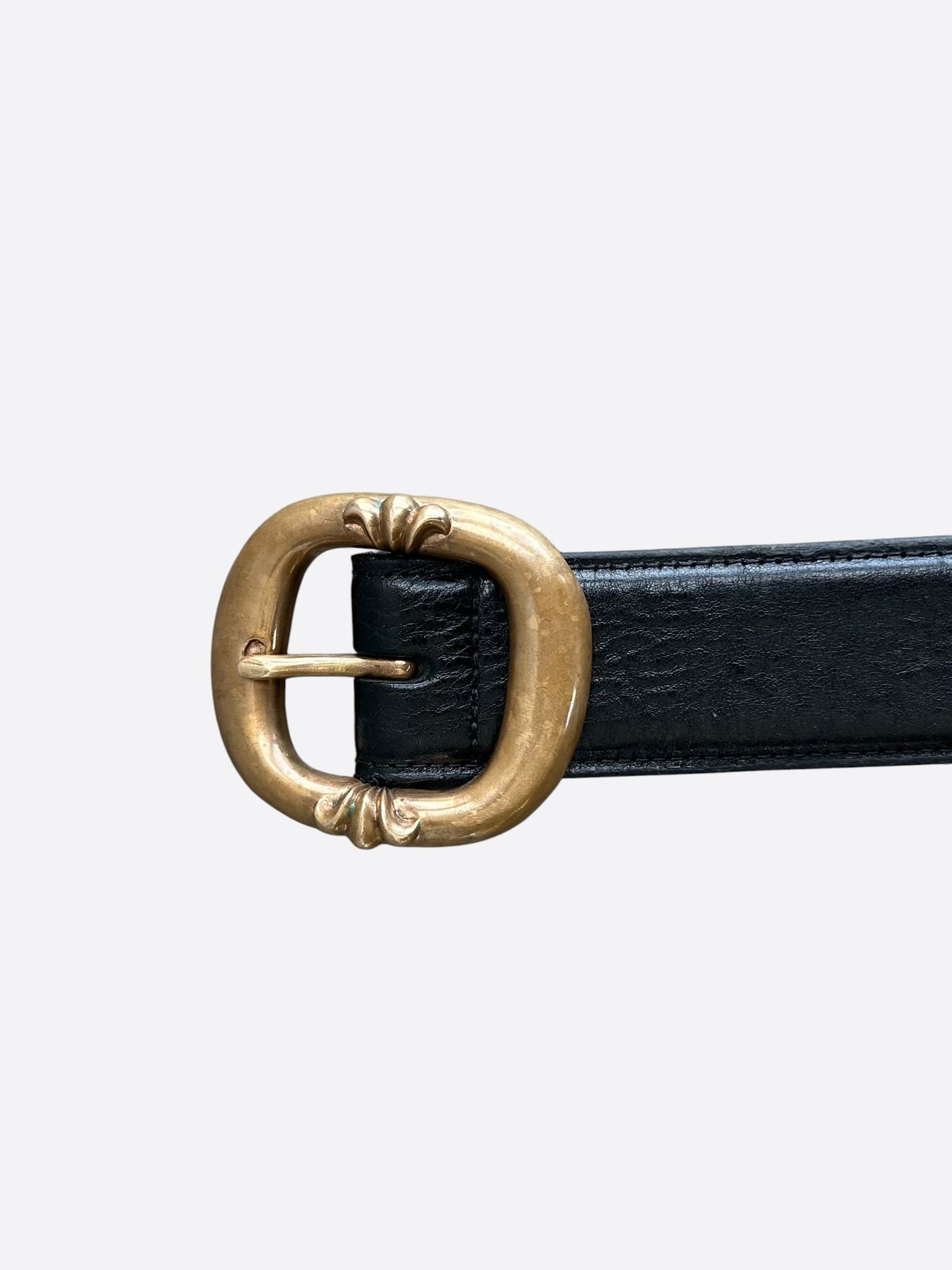 Chrome Hearts Black & Brass Gunslinger Belt