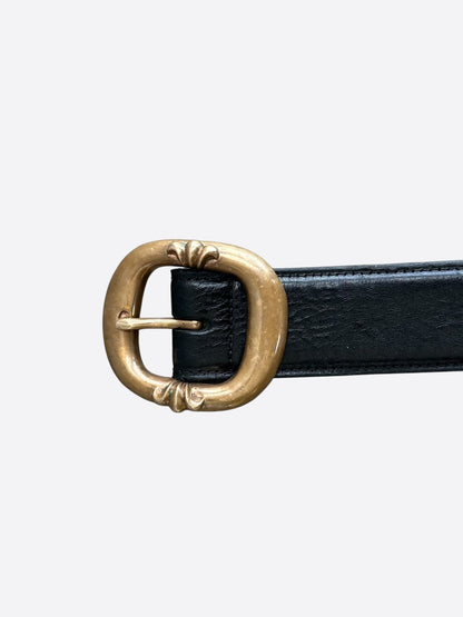 Chrome Hearts Black & Brass Gunslinger Belt