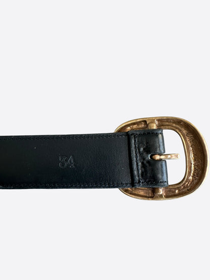 Chrome Hearts Black & Brass Gunslinger Belt