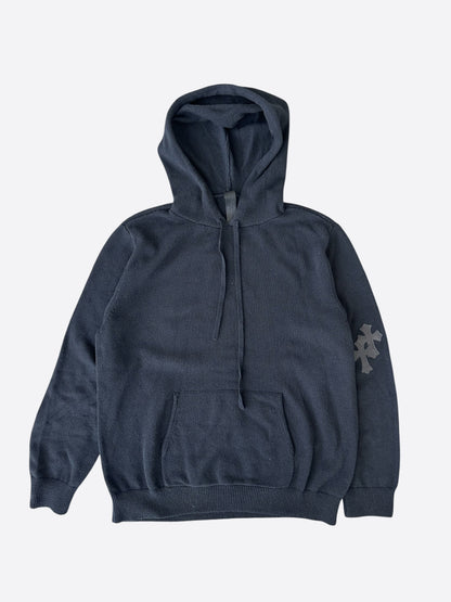 Chrome Hearts Black Cross Patch Cashmere Hoodie