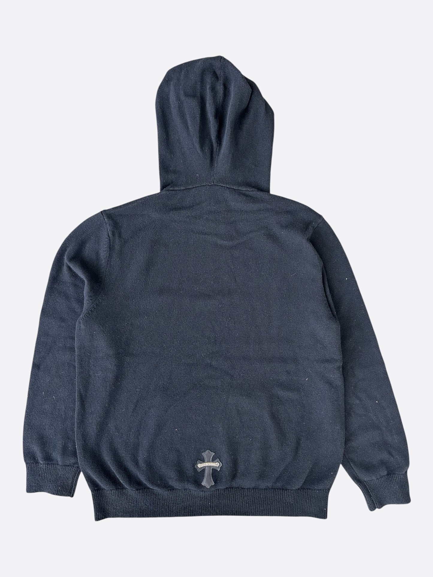 Chrome Hearts Black Cross Patch Cashmere Hoodie