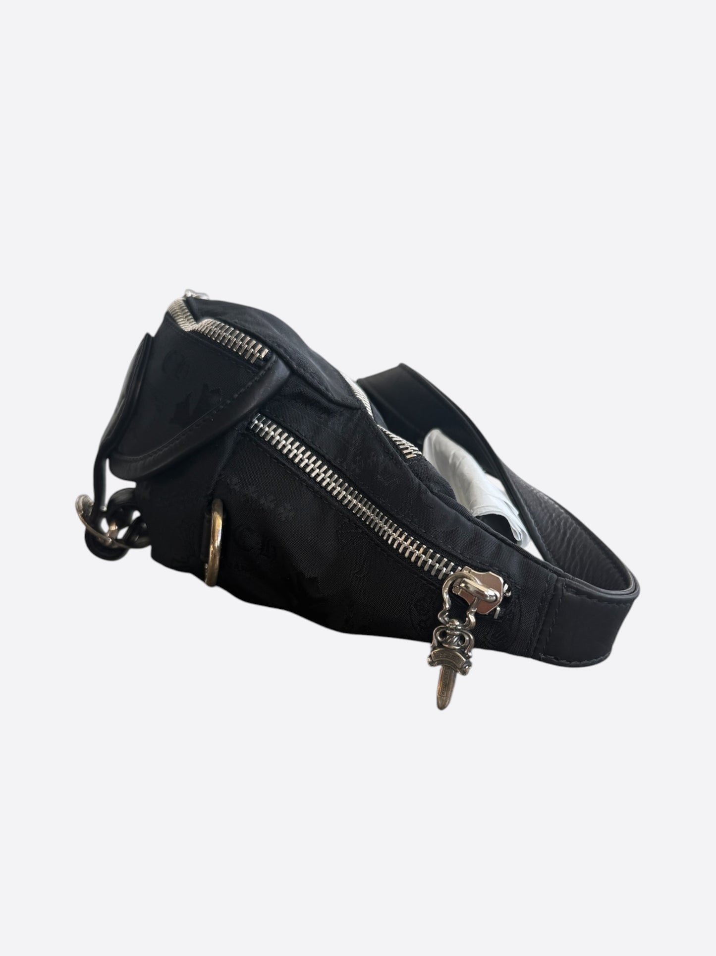 Chrome Hearts Black Stencil Nylon Mini Snat Pack