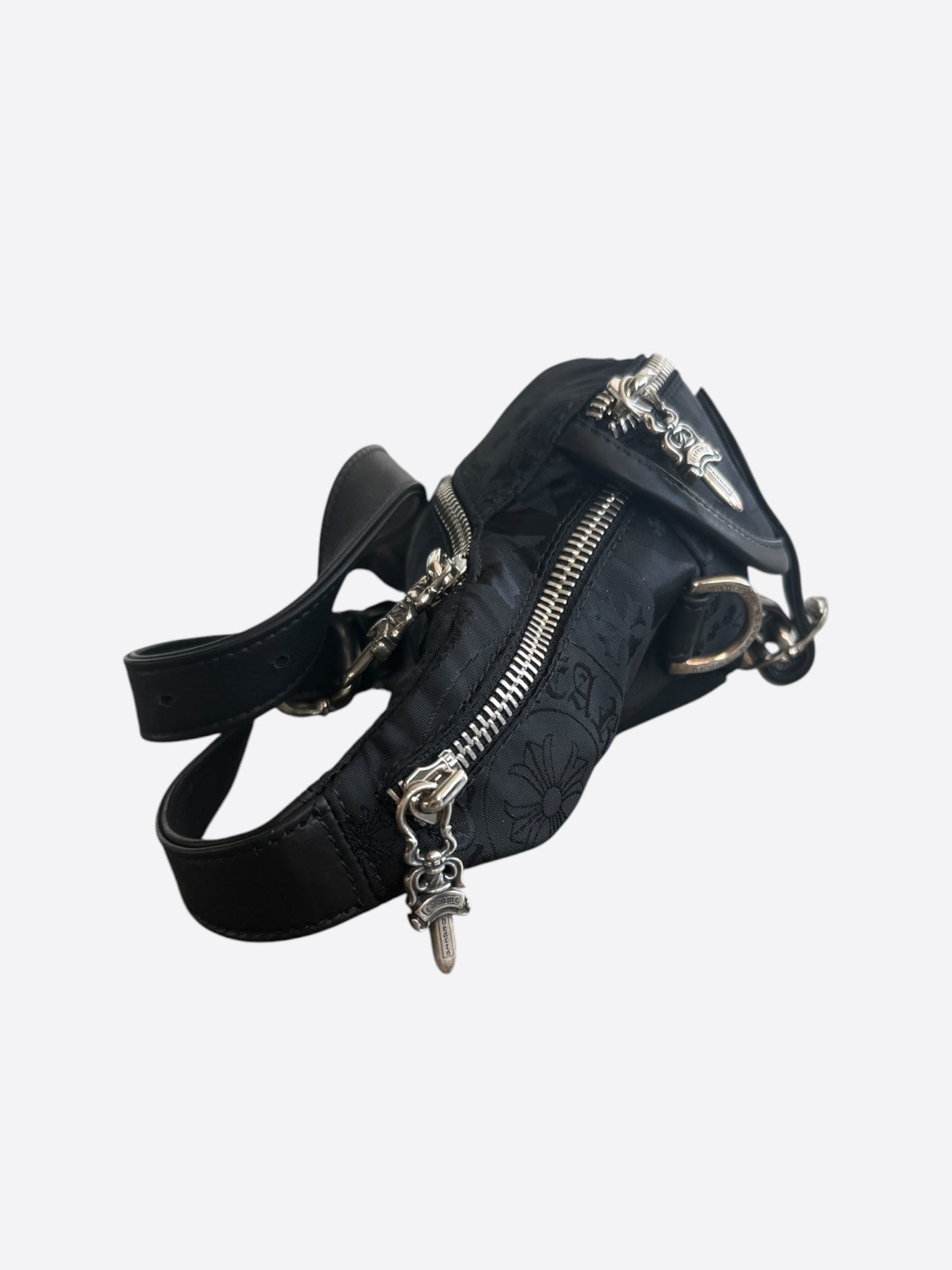 Chrome Hearts Black Stencil Nylon Mini Snat Pack