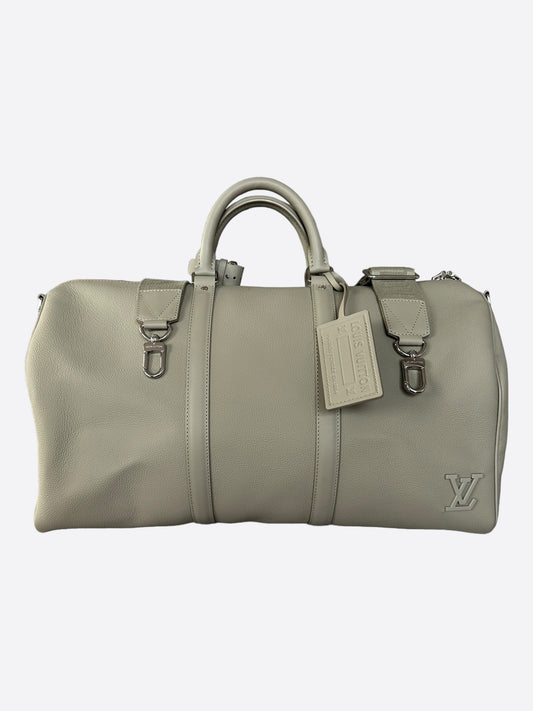 Louis Vuitton Khaki Aerogram Keepall 50