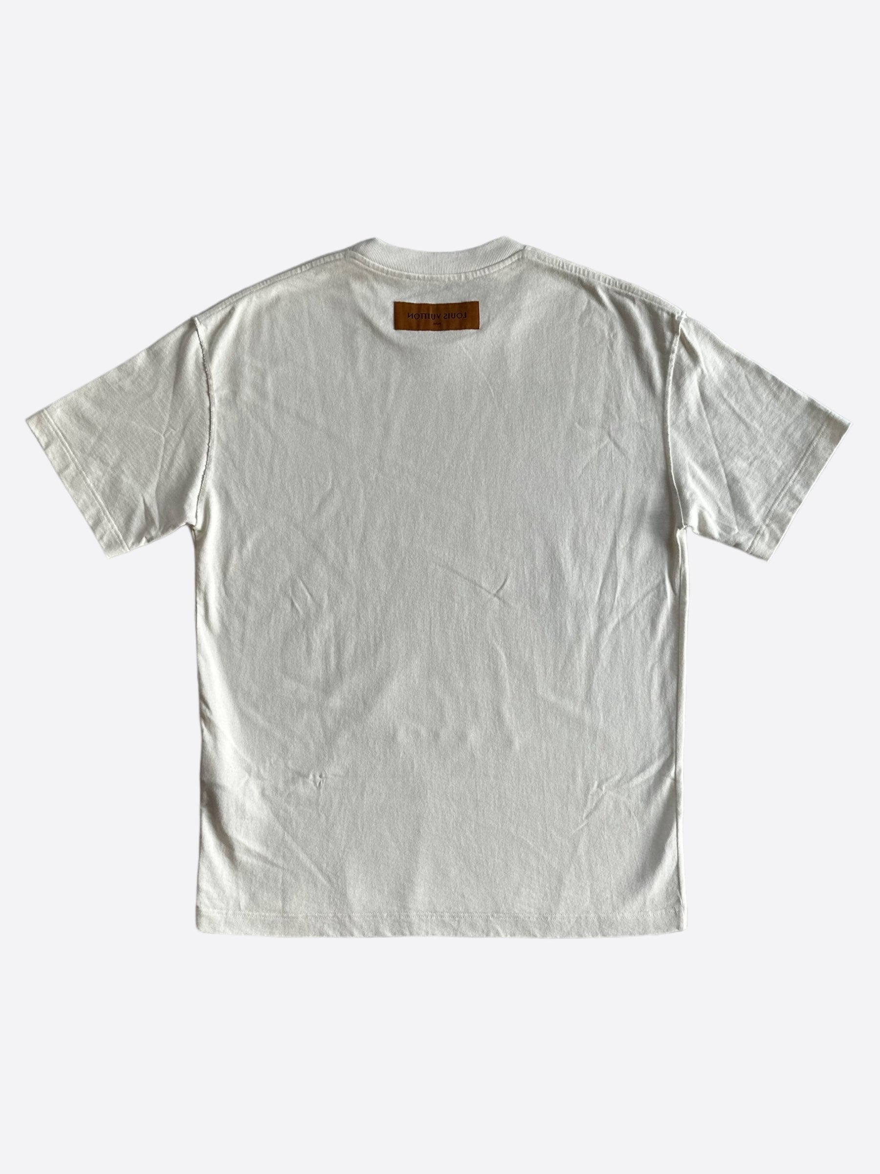 Louis Vuitton White Embossed T-Shirt – Savonches