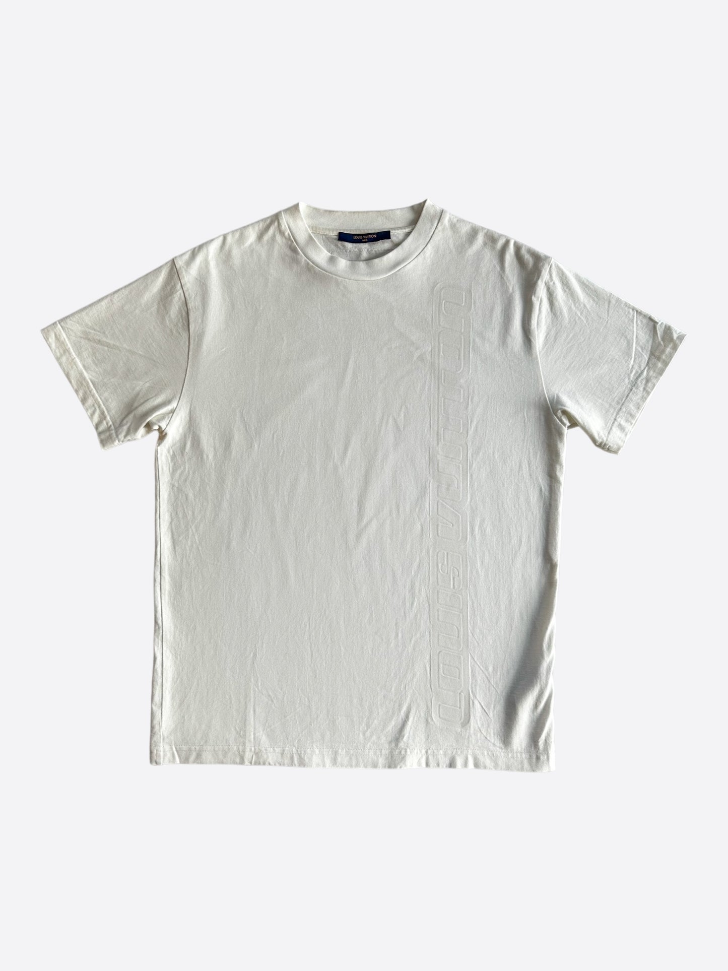 Louis Vuitton White Embossed T-Shirt