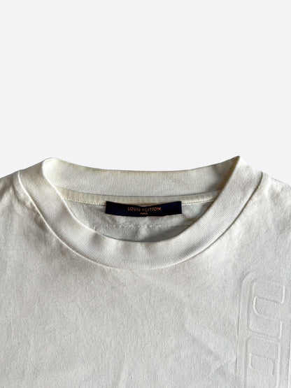 Louis Vuitton White Embossed T-Shirt