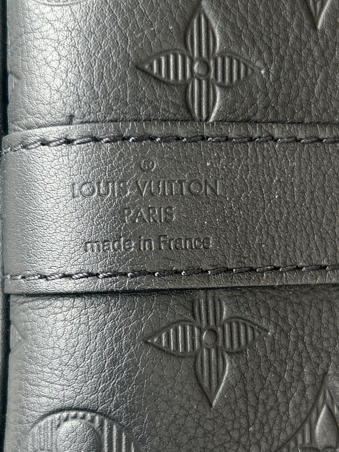 Louis Vuitton Black Monogram Shadow Keepall 50