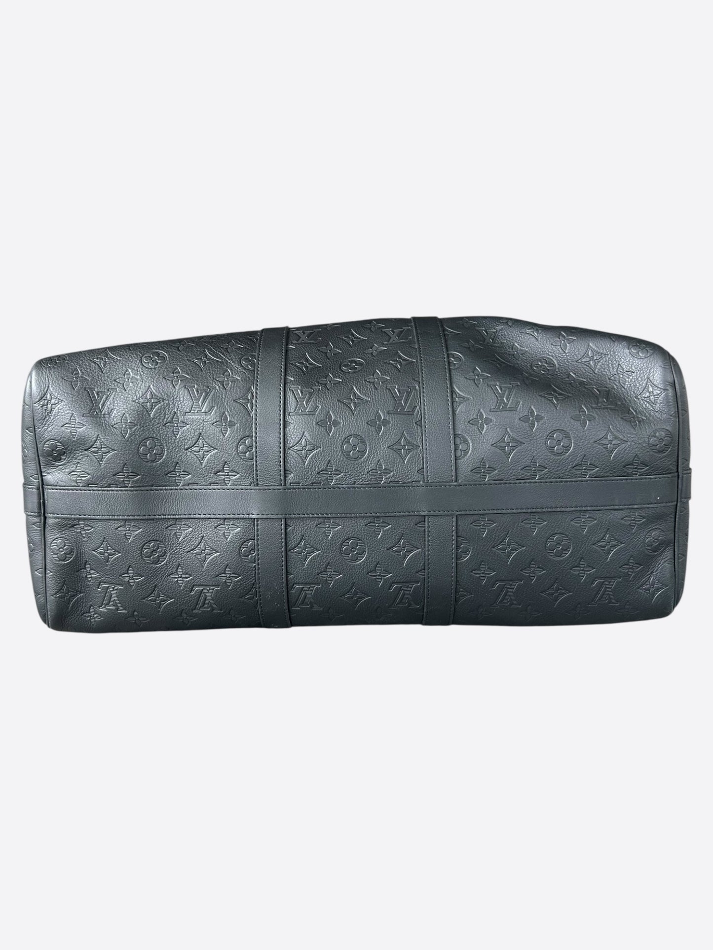 Louis Vuitton Black Monogram Shadow Keepall 50
