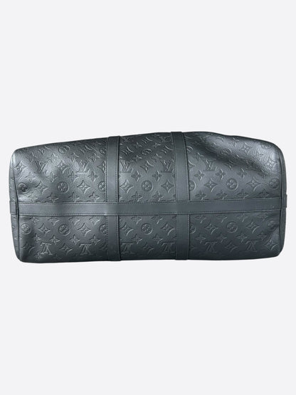 Louis Vuitton Black Monogram Shadow Keepall 50