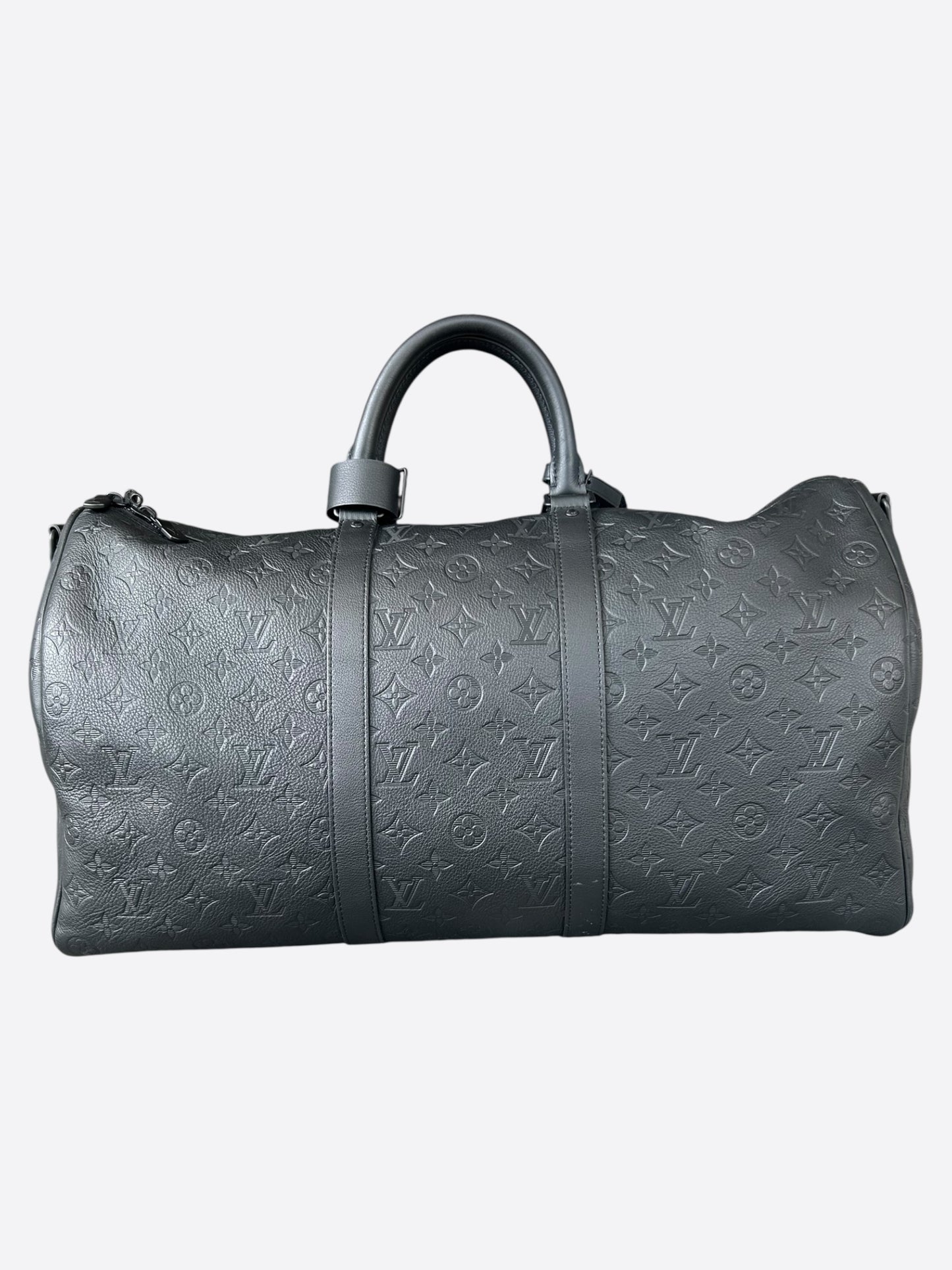 Louis Vuitton Black Monogram Shadow Keepall 50