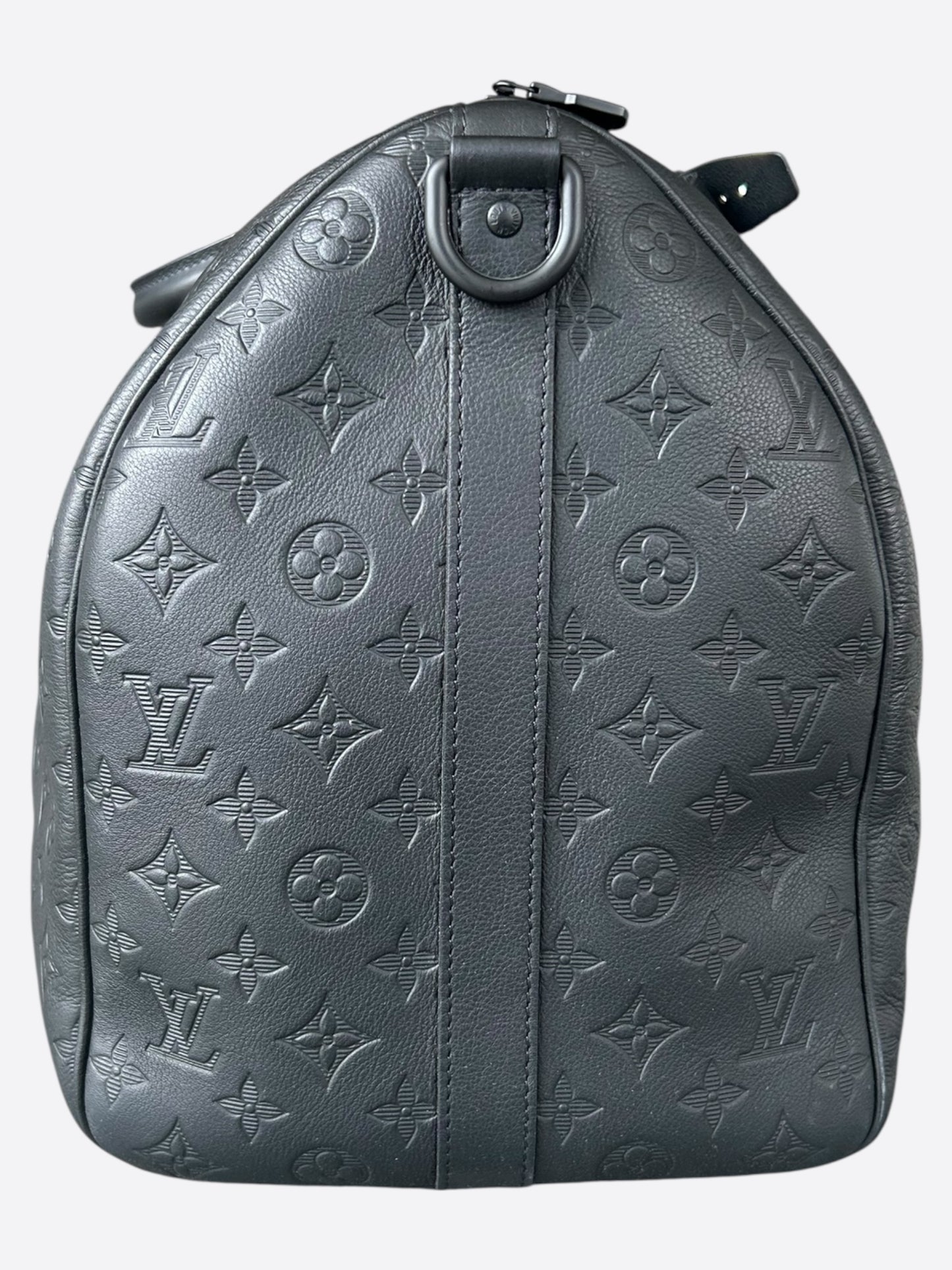 Louis Vuitton Black Monogram Shadow Keepall 50