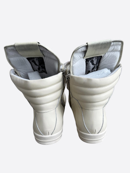 Rick Owens White Jumbo Lace Geobaskets