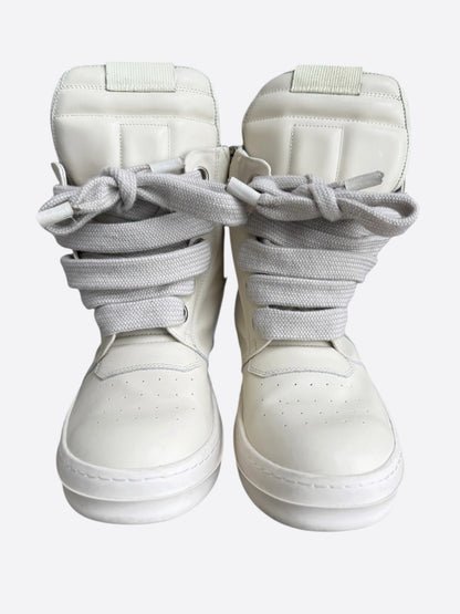 Rick Owens White Jumbo Lace Geobaskets