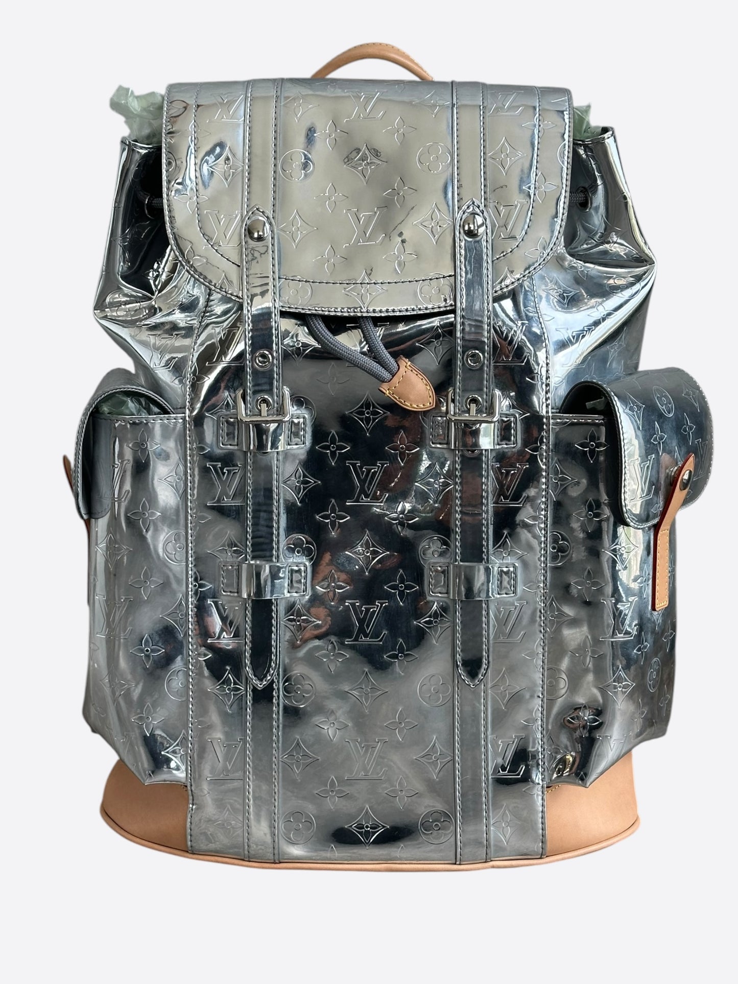 Louis Vuitton Silver Mirror Monogram Christopher Backpack
