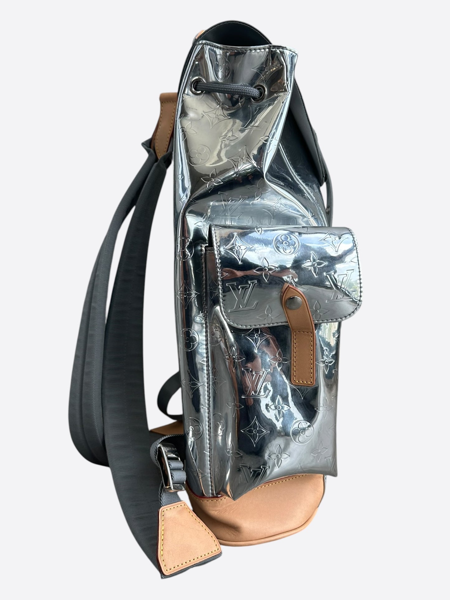 Louis Vuitton Silver Mirror Monogram Christopher Backpack
