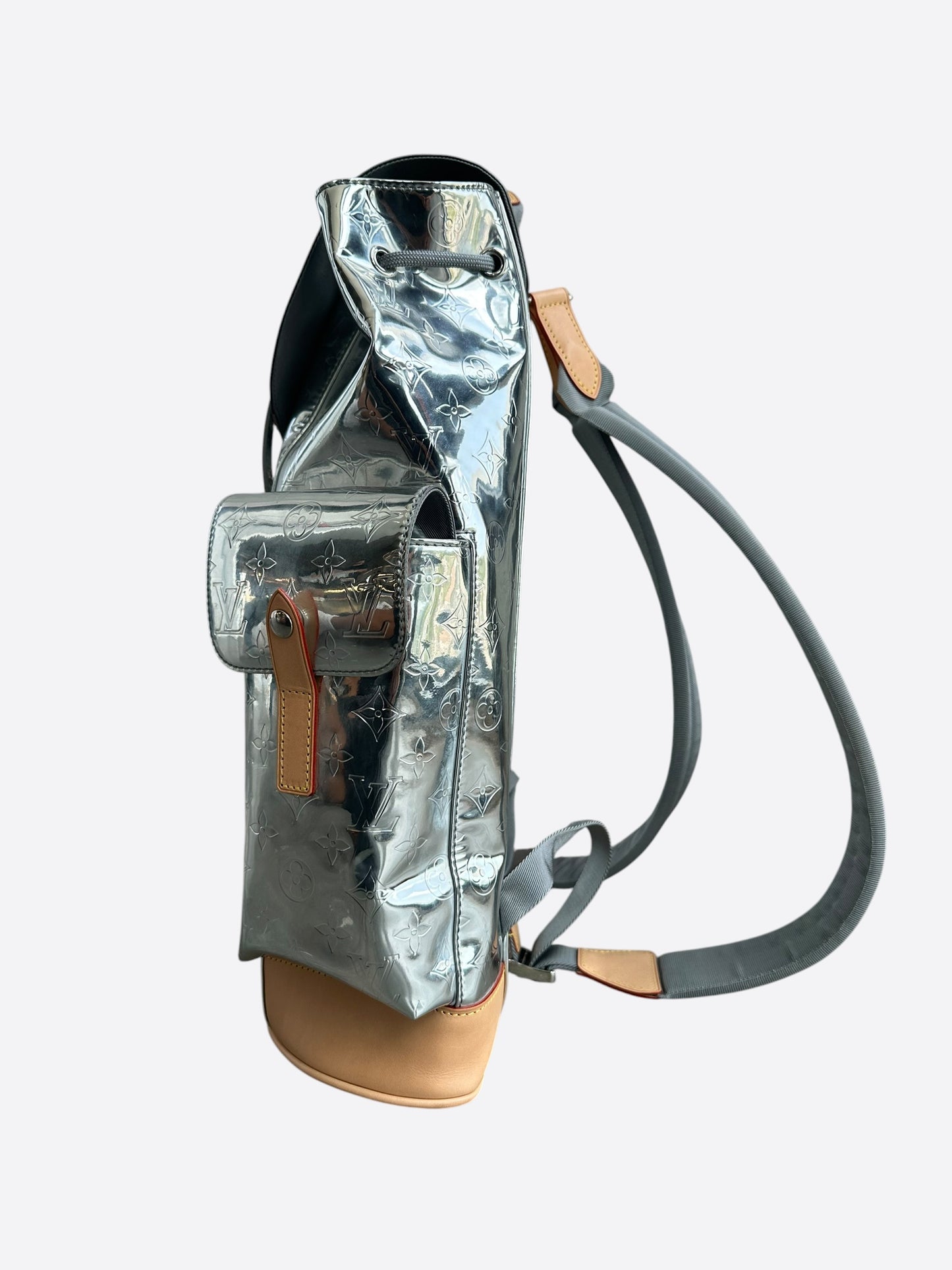 Louis Vuitton Silver Mirror Monogram Christopher Backpack