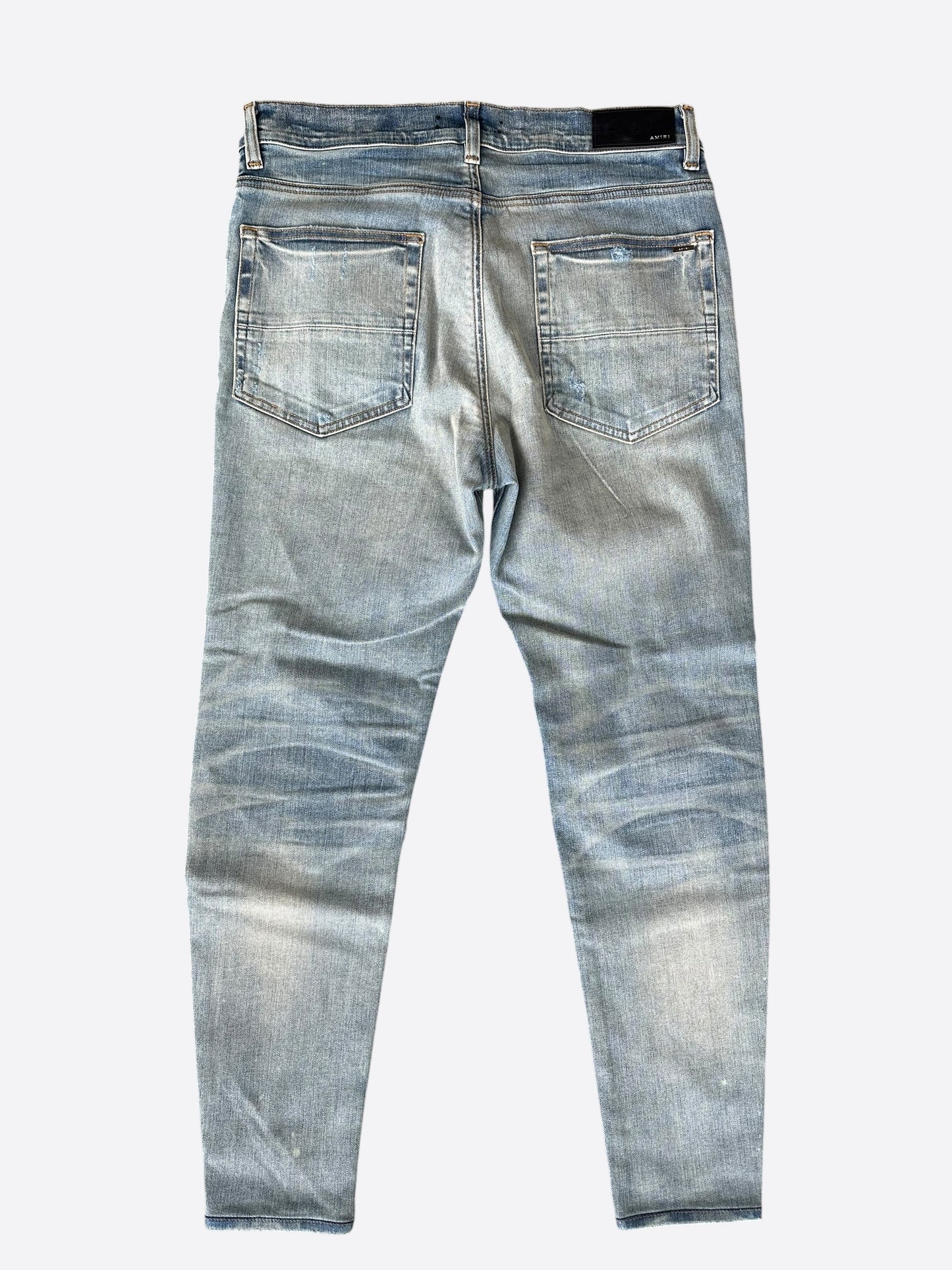Amiri Playboy Clay Indigo & Black Bunny Patch MX1 Jeans