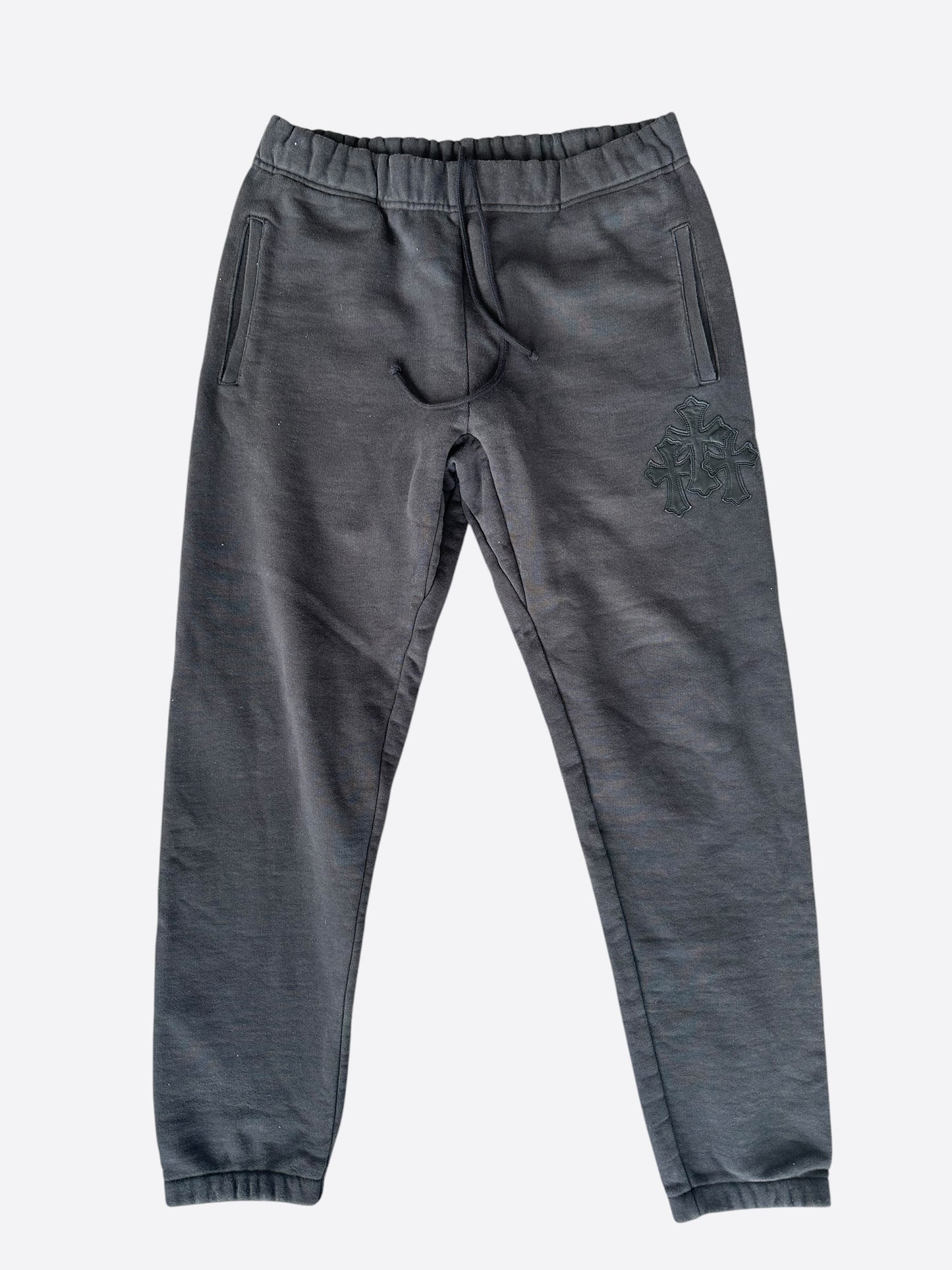 Chrome Hearts Black Triple Cross Patch Paper Jam Sweatpants