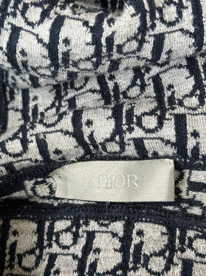 Dior Navy Oblique Zip Up Hoodie