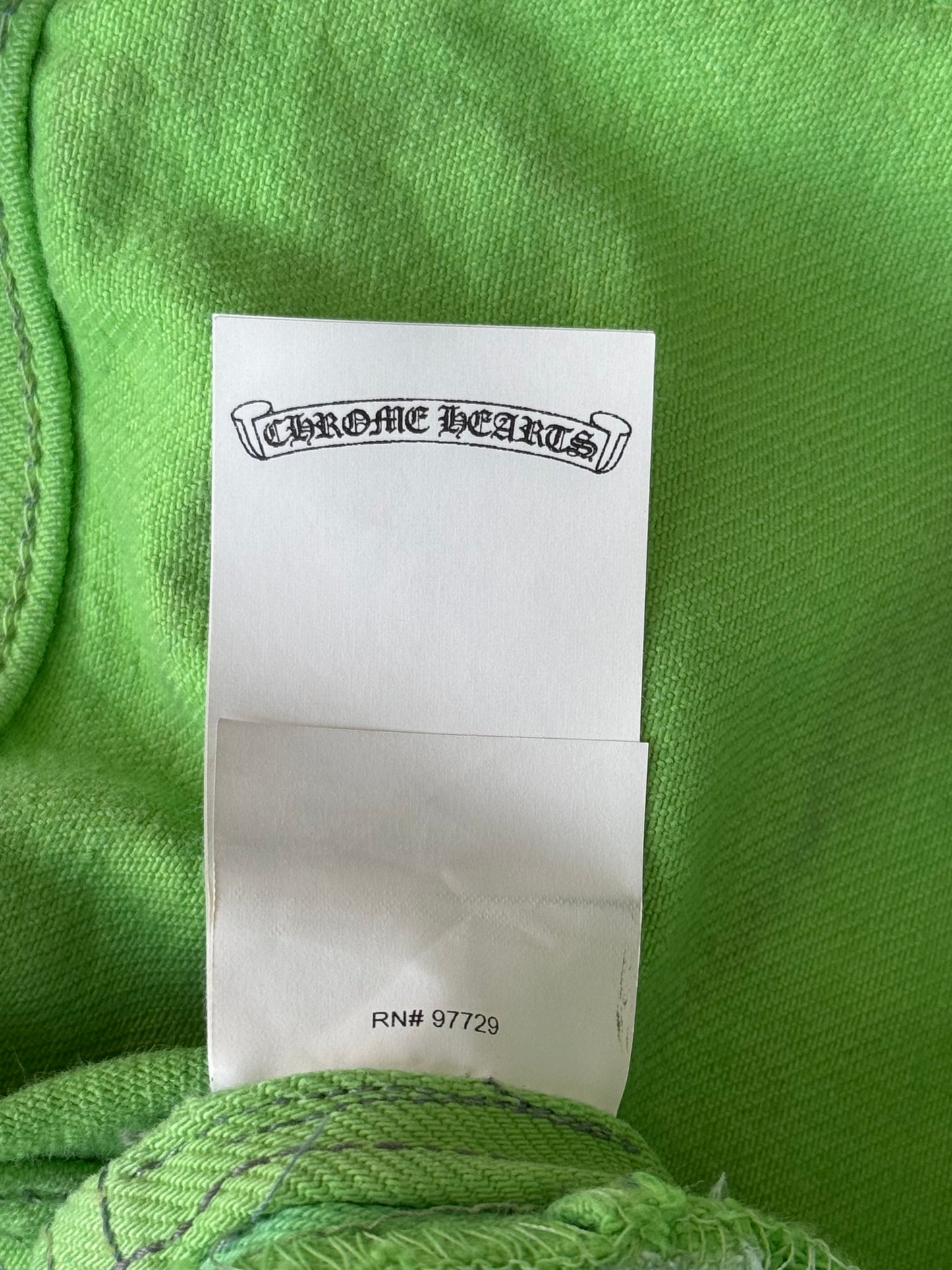 Chrome Hearts Levis Green & Black Cross Patch Jeans