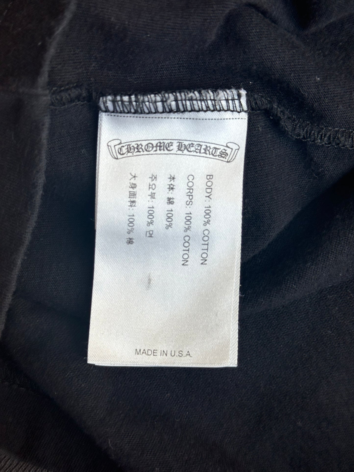 Chrome Hearts Black & Multicolor Foti Graphic Longsleeve T-Shirt