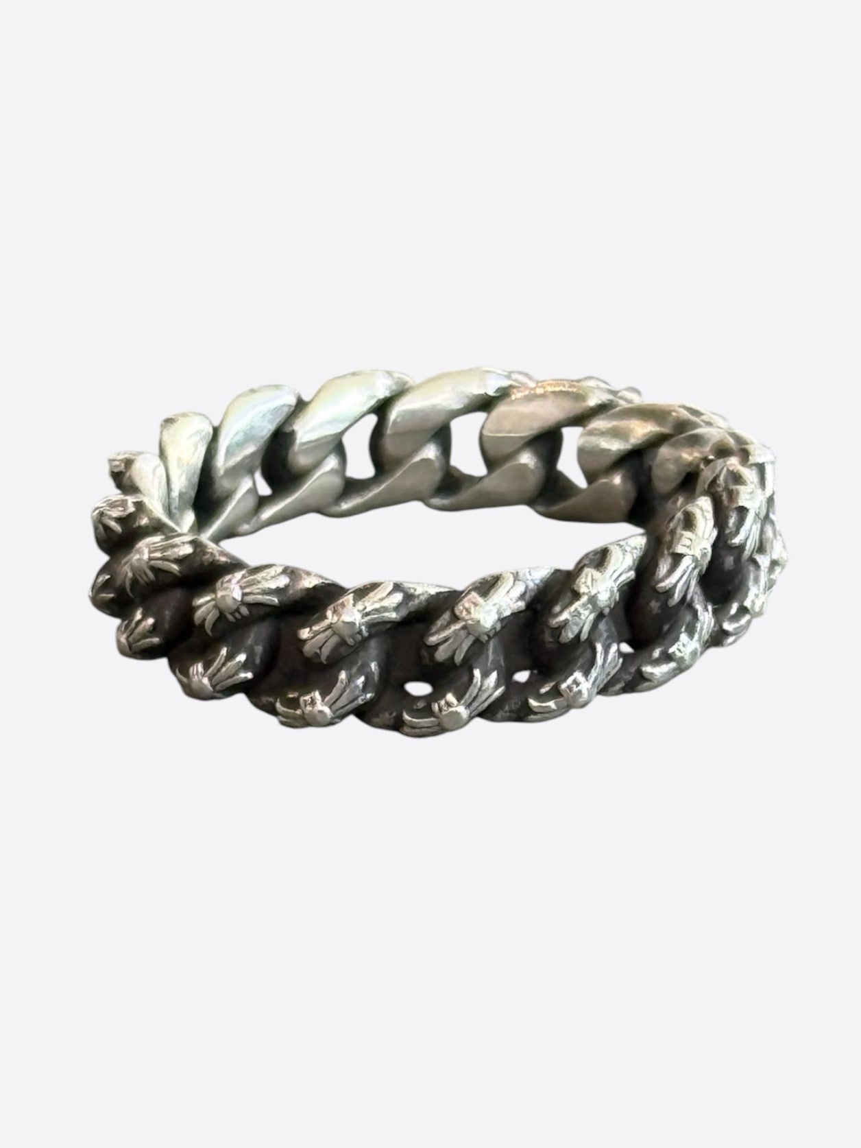 Chrome Hearts Silver Xtra Fancy Cuban Cross Ring