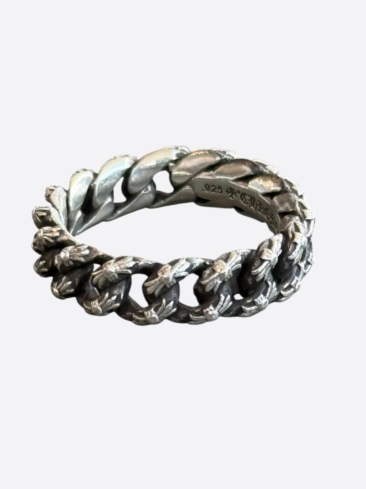 Chrome Hearts Silver Xtra Fancy Cuban Cross Ring
