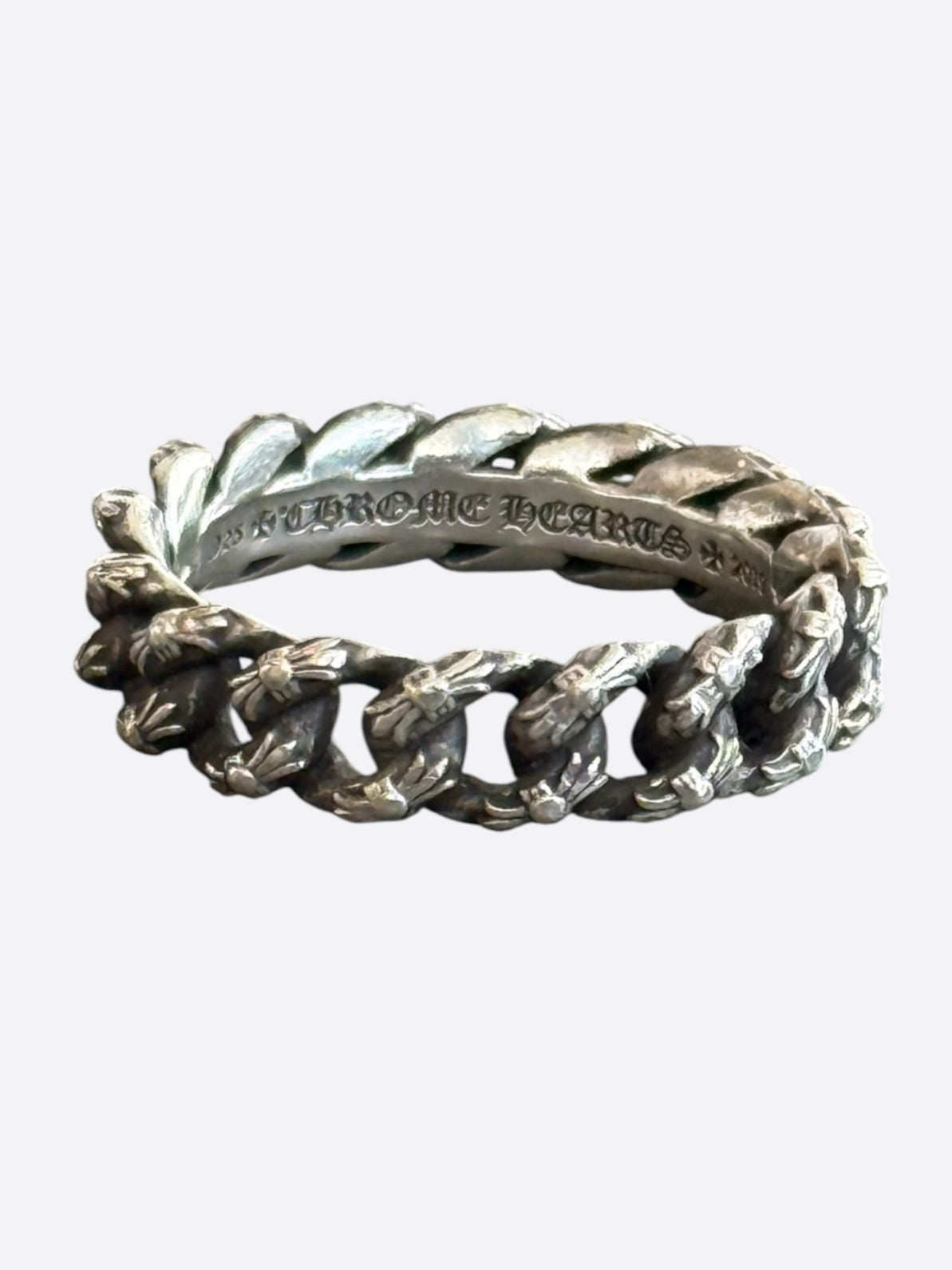 Chrome Hearts Silver Xtra Fancy Cuban Cross Ring