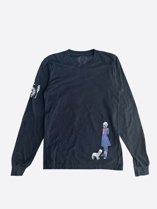 Chrome Hearts Black & Multicolor Foti Graphic Longsleeve T-Shirt
