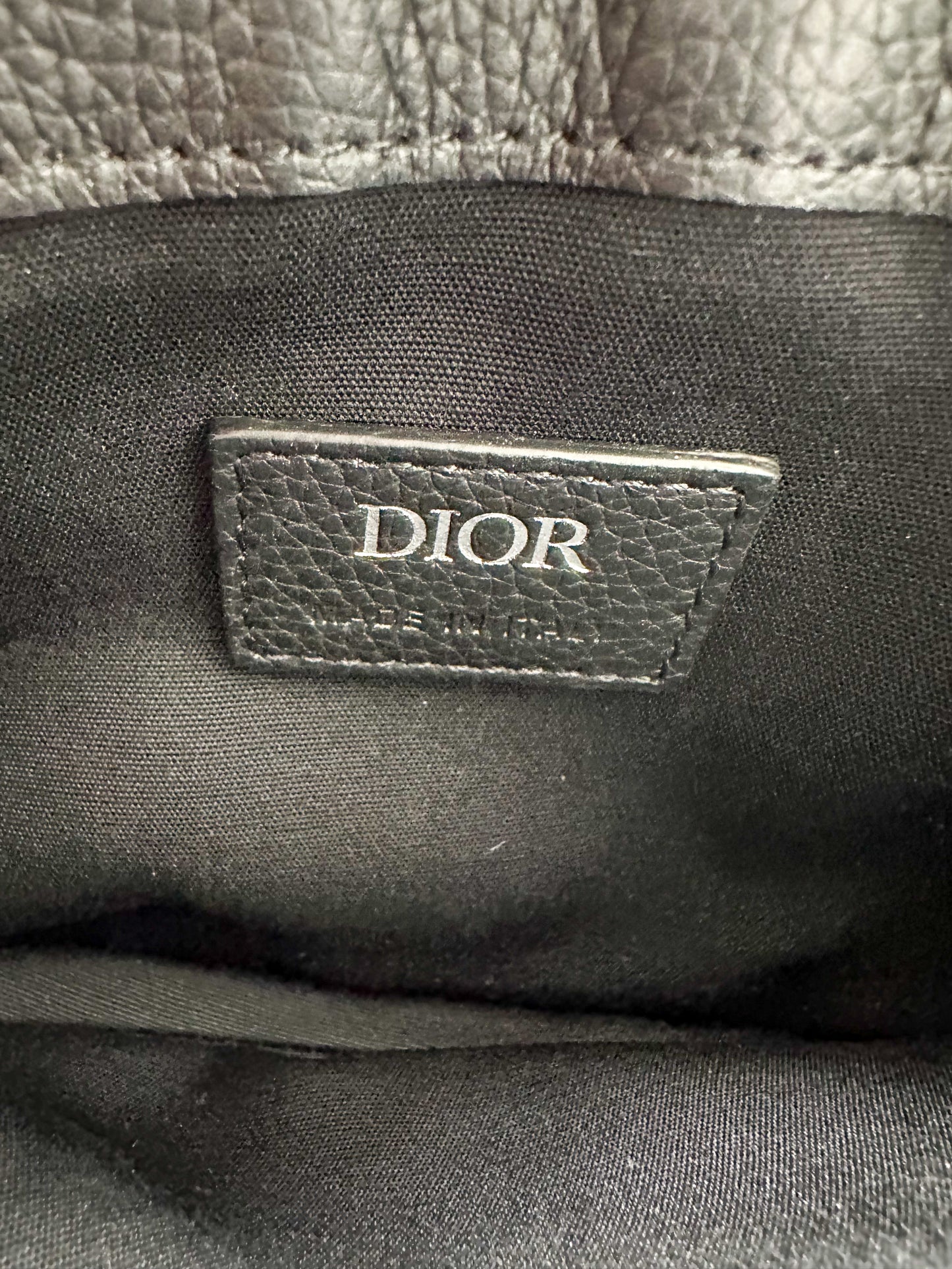 Dior Oblique Black Mini Saddle Bag