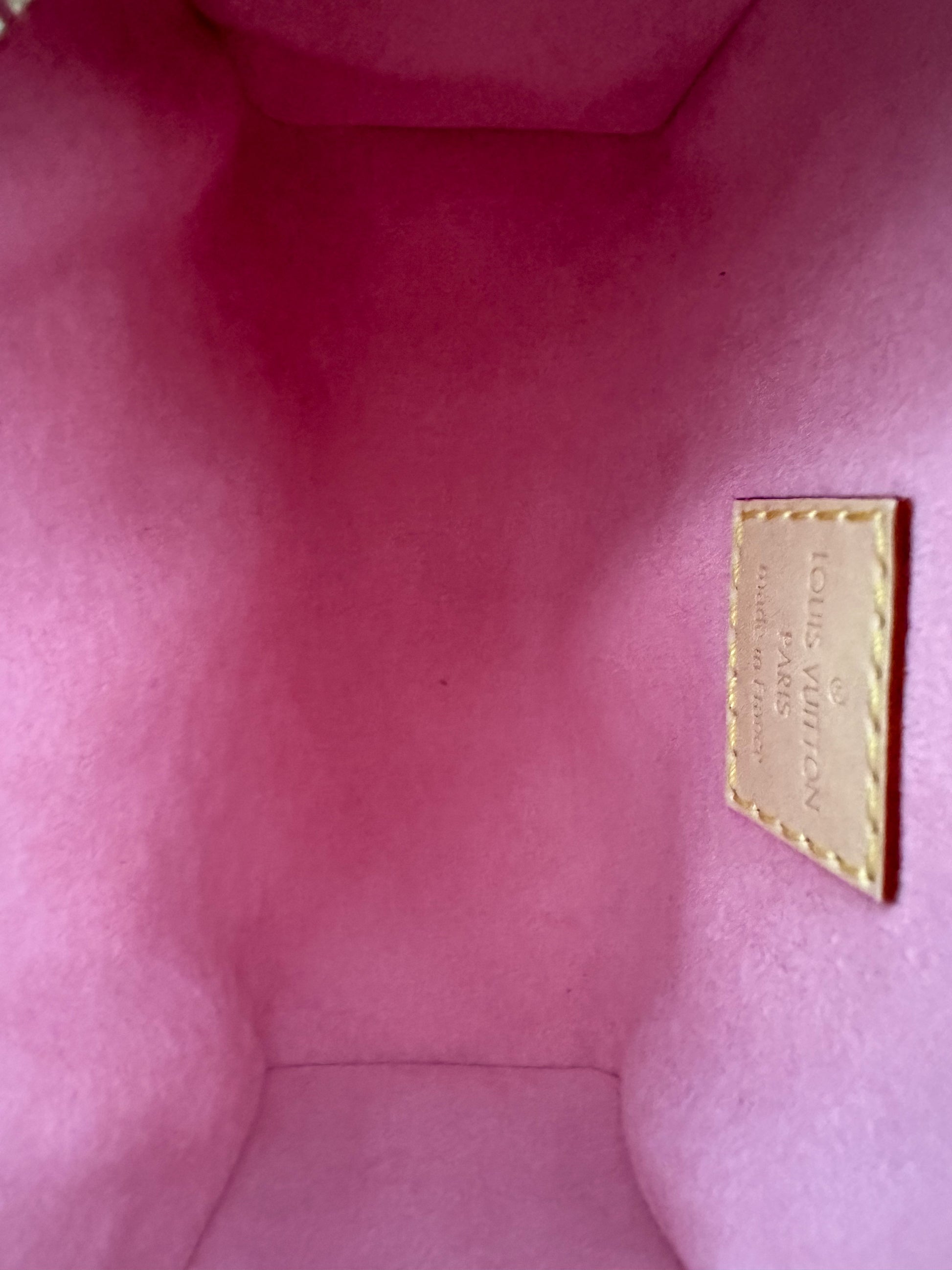 Louis Vuitton Vernis Monogram Nano Speedy Mochi Pink