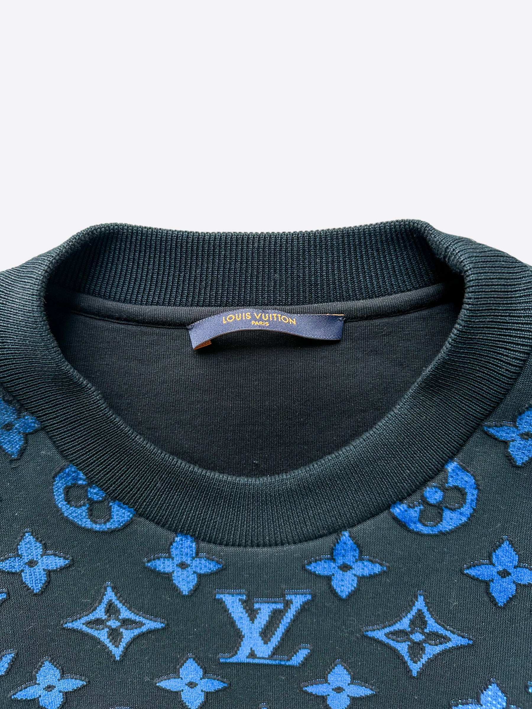 lv monogram sweatshirt blue