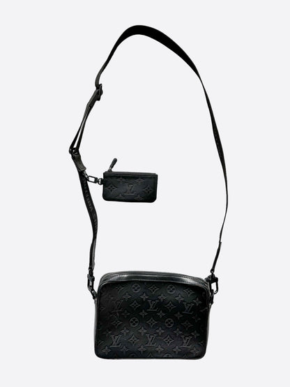 Louis Vuitton Black Shadow Monogram Duo Messenger