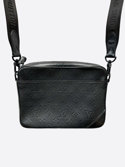 Louis Vuitton Black Shadow Monogram Duo Messenger